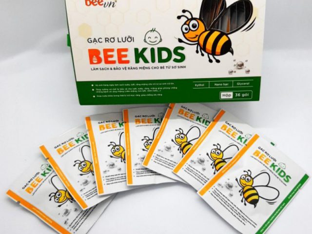 Gạc rơ lưỡi Bee Kids hộp 36 gói siêu tiết kiệm