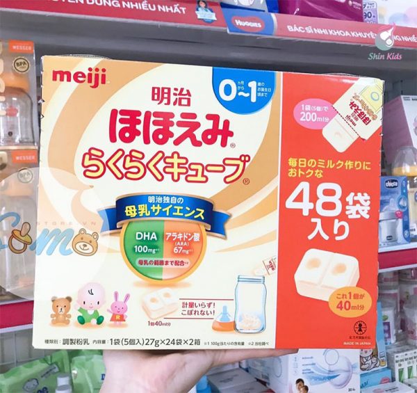 Sữa Meiji thanh lẻ số 0 cho bé 0 -1 tuổi